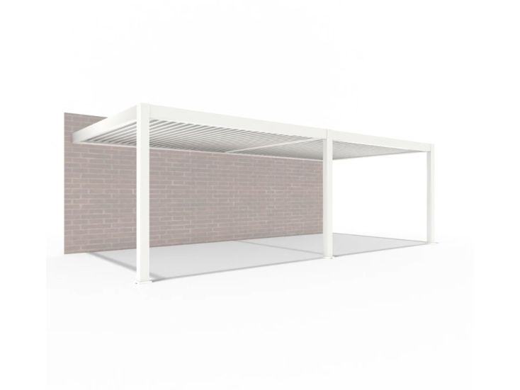 Orion Premium 400x800 cm elektrischer LED pergola - Wand