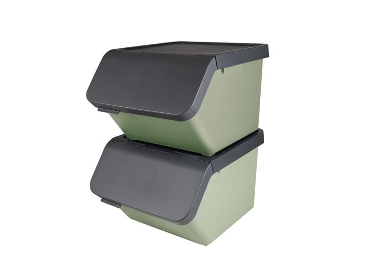 Sunware Sigma Home 45L Green Sortiereinheit met Deckel - 2 Stück
