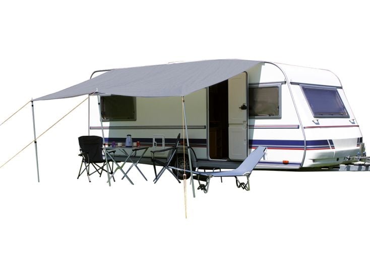 Eurotrail 250 x 240 cm Grey Universel Wohnwagen Sonnendach