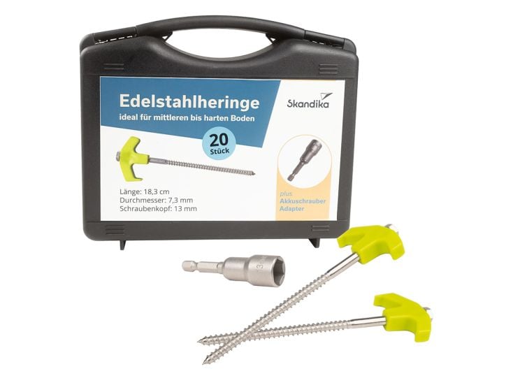 Skandika 20er Set Schraubheringe - Edelstahl