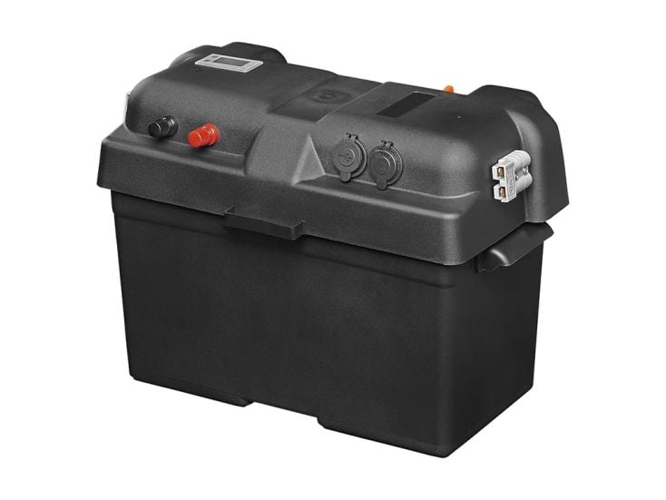 ProPlus Luxus Batteriebox mit Voltmeter