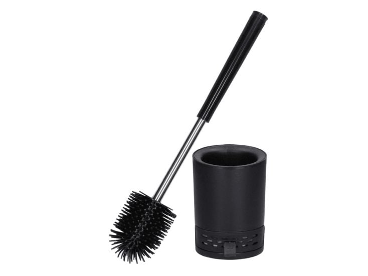 2BEHOME WC-Bürste mit Halter - Black