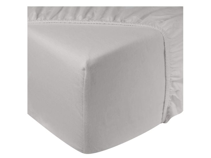 DoubleDry Flanel 90x200 cm spannbettlaken - ecru