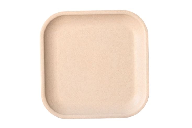 Croppie 20 cm Quadrat Teller  - naturel