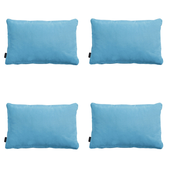 Madison Panama Aqua Dekokissen - 4er-Set