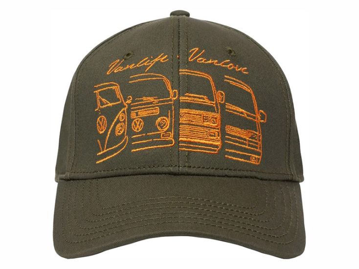 Van One We Are Family Cap - Olive/Old Orange