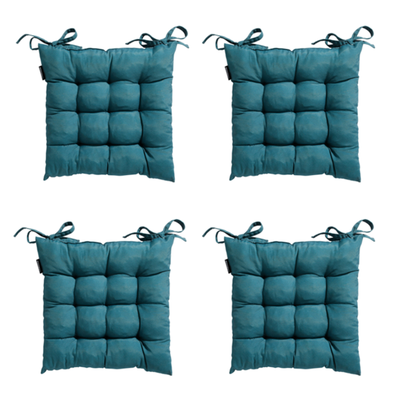 Madison Panama seeblau Sitzkissen - 4er Set