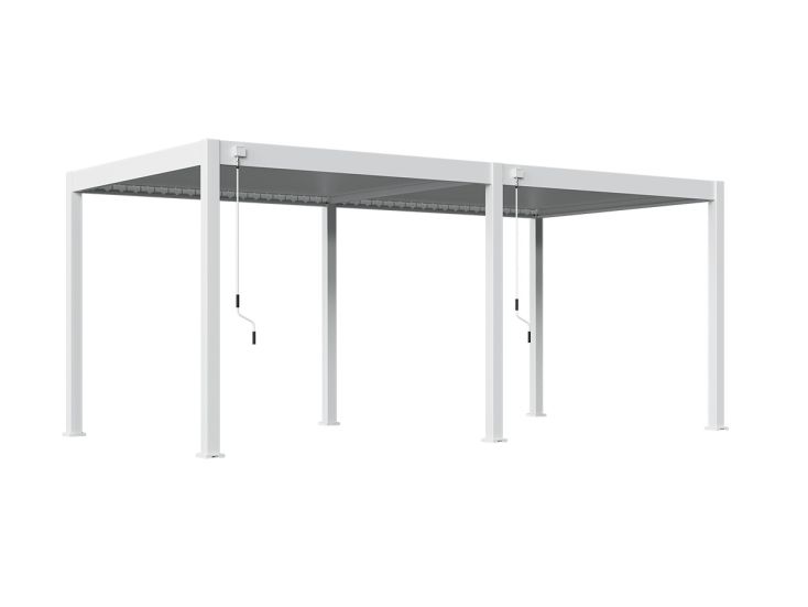 Orion Deluxe 300 x 600 cm Pergola - White