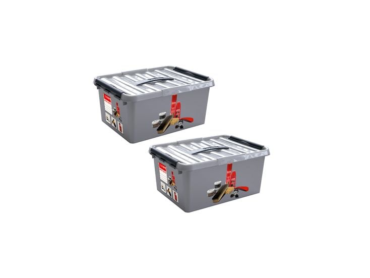 Sunware Q-line 6 Liter Schuhputz box mit Einsatz - 2 Stück