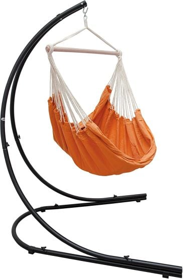 AMANKA XXL Hängesessel mit Gestell - Orange