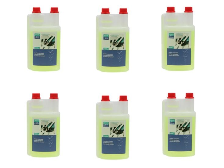 Wash & Clean 1 Liter Reiniger-Dosierflasche - 6 Stück