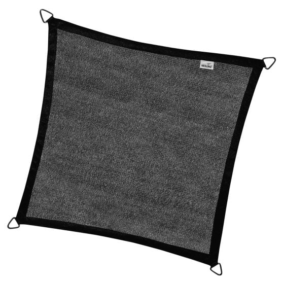 Nesling Coolfit 5,0 x 5,0 m schwarzes Sonnenschutztuch