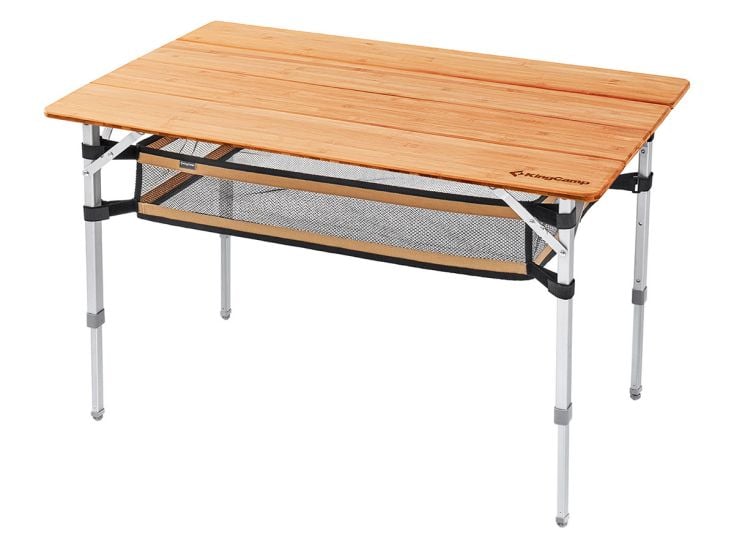 KingCamp 100 x 65 cm Bamboo Plus Tisch