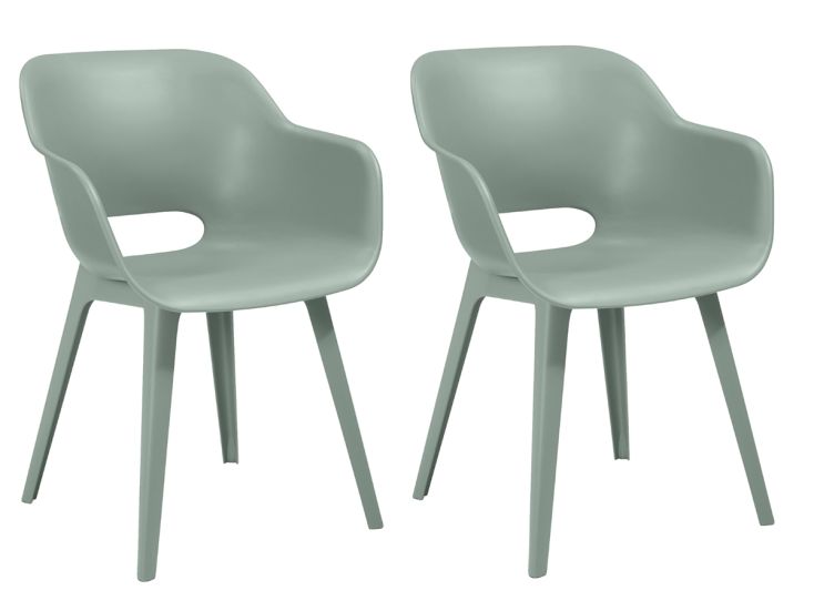 Keter Akola Set von 2 Gartenstuhle - Vintage Green