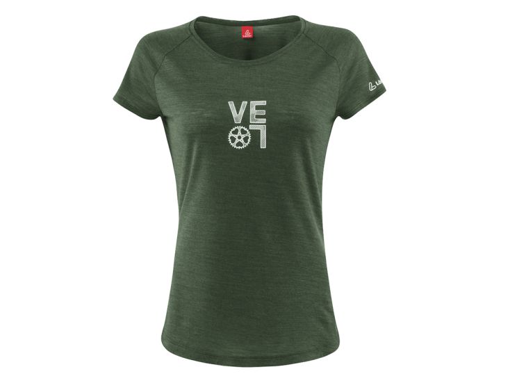 Loeffler Velo Merino Damen T-Shirt - Olivgrün