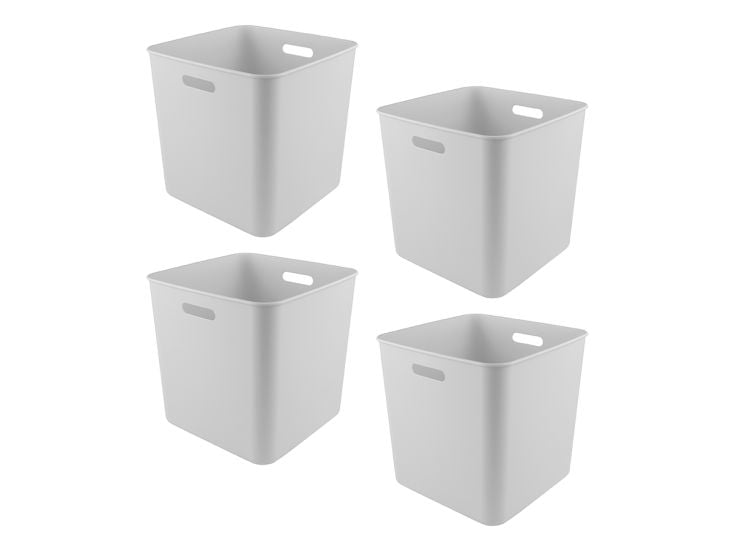 Sunware Sigma home 25 Liter White cube box - Set von 4