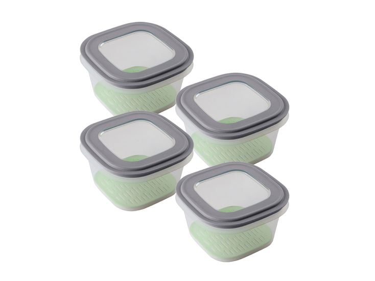 Sunware Sigma home 1,8L Grey Frischhaltedose mit Tray - 4 Stück