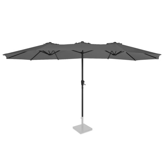 VONROC Iseo 460 x 270 cm Premium Sonnenschirm - Grey