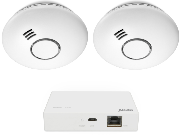 Alecto SMART-SMOKE10 Set mit 2 Rauchmeldern