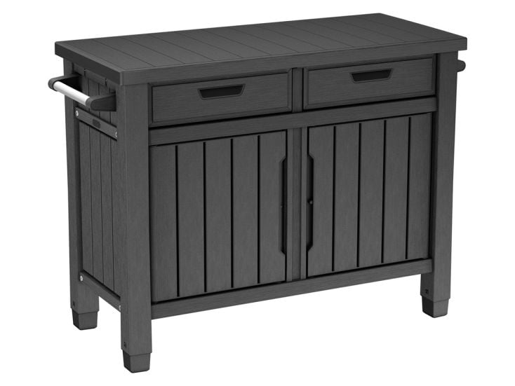 Keter Unity XL Grilltisch mit Schubladen - 207 Liter