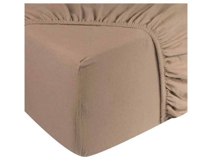 DoubleDry Jersey 90 x 200 cm Spannbettlaken - Beige