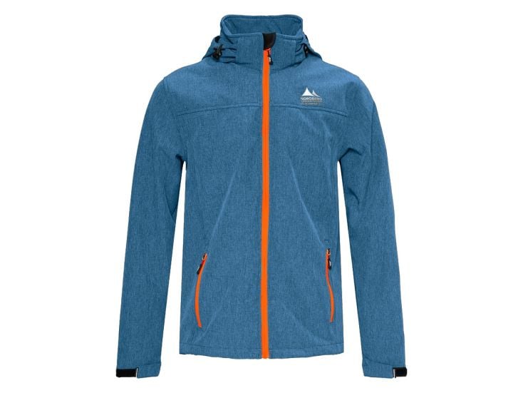 Nordberg Mats Petrol Melange Herren Softshelljacke