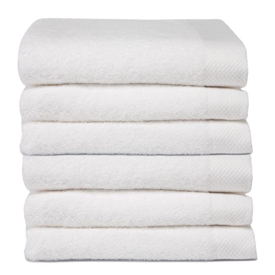 Seahorse Pure 60 x 110 cm 6er-Set Badehandtücher - White