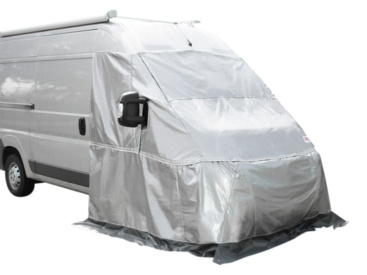 UK Custom Covers MC859GREYAD4 4-lagige Wohnmobil-Abdeckung, wasserdicht,  strapazierfähig, Grau, Größen bis zu 5,7 m – 8,0 m