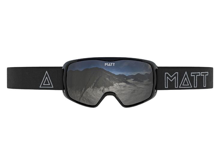 MATT Kompakt schwarze Skibrille