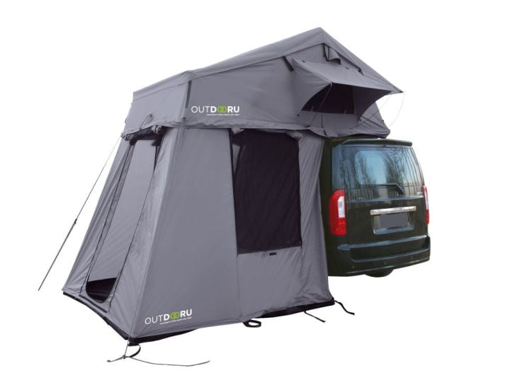OutdoorU Family Plus 3 Personen Dachzelt - Grey