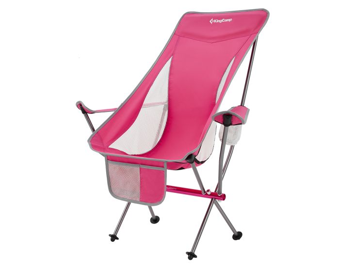 KingCamp Cataby Deluxe Faltstuhl - Rose Red
