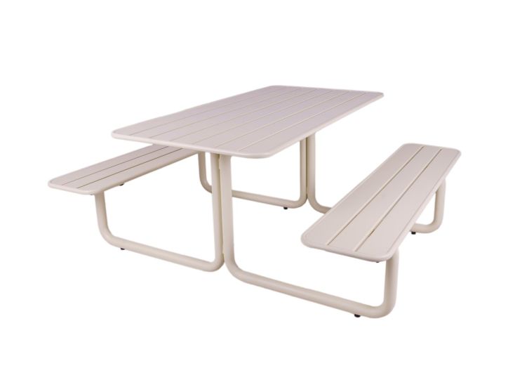 MaximaVida Max Metall-Picknicktisch - Off-white