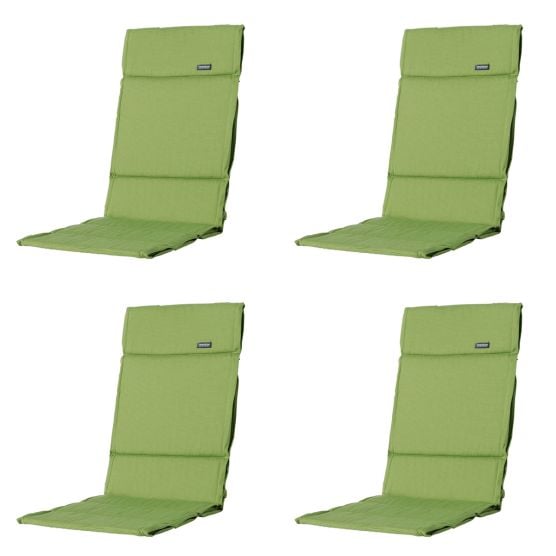 Madison Rib Lime Gartenkissen - 4er-Set