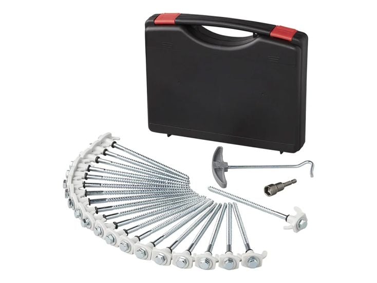 ProPlus 20 cm Zelthering mit Kunststoffhaken - 20 stück