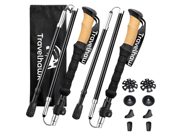 Travelhawk Nordic-Walking-Stöcke - Black