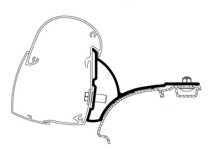 Zweite Chance Thule Adapter 5102 VW T5/T6 Multivan
