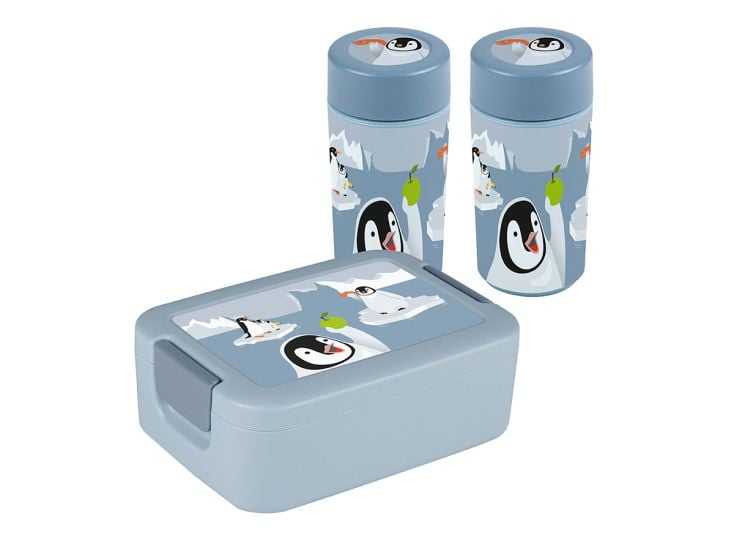 Sunware Sigma home Pinguin Lunchbox mit 2 Trinkbecher