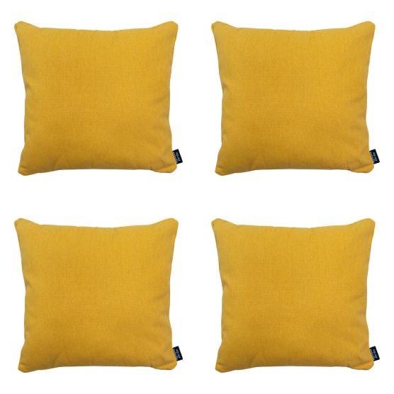 Madison Gold Canvas Eco+ Dekokissen - 4er-Set