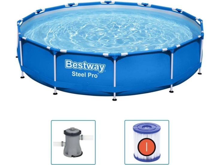 Bestway Steel Pro Pool – Ø366x76 cm – Blau