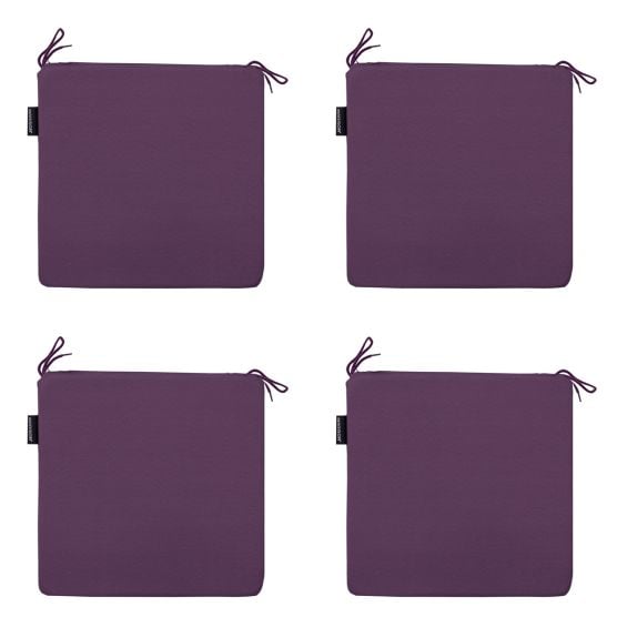 Madison Panama lila Sitzkissen - 4er Set