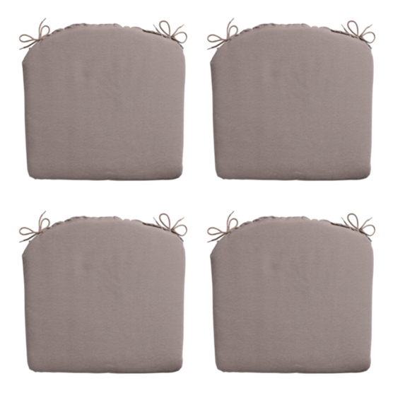 Madison Panama Taupe Sitzkissen - 4er Set