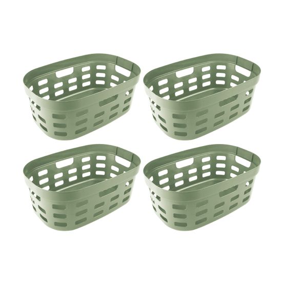 Sunware Sigma home 45 Liter 4er-Set Wäschekörbe - Green