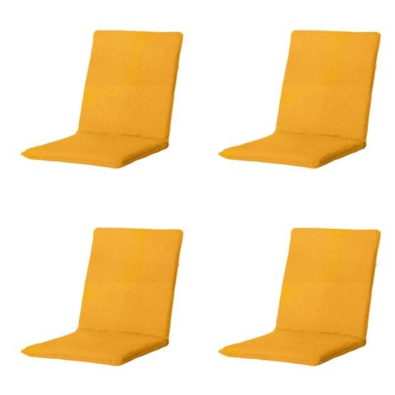 Madison Panama Golden Glow Stapelbare Stuhlkissen - 4er-Set