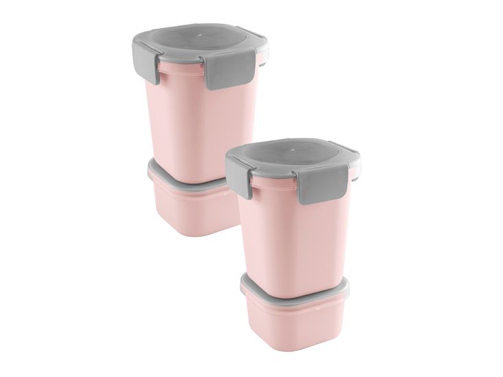 Sunware sigma home Food 2er-Set Lunchbecher - rosa