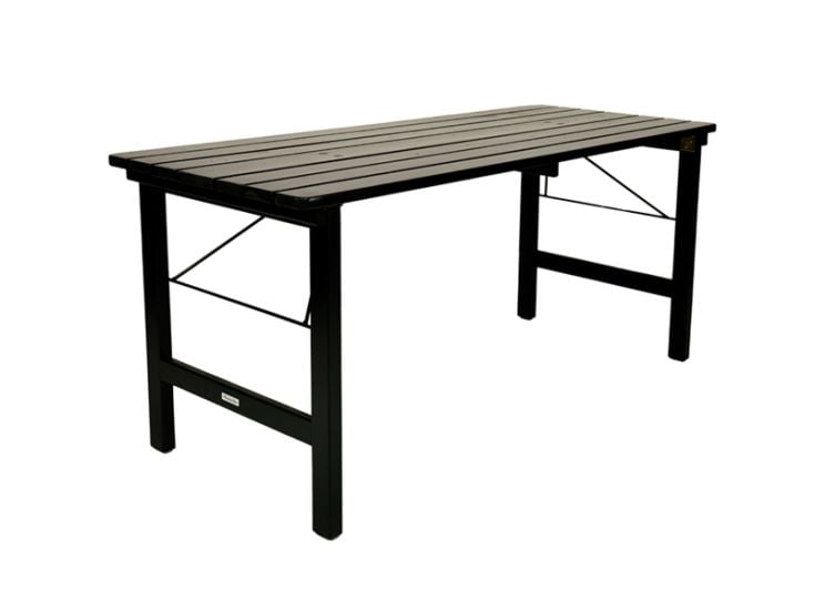 MaximaVida Riga 200 cm Blackwash klappbarer Picknicktisch