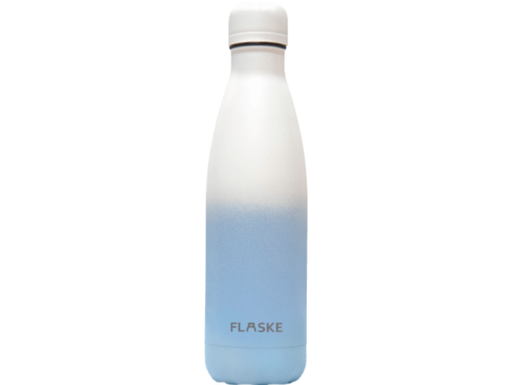 FLASKE 750 ml Trinkflasche aus Edelstahl - Gradient Frost