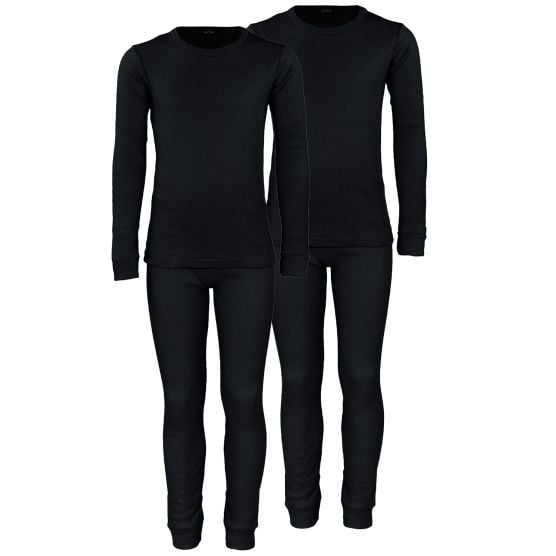 Black Snake Cuddle Black 2-Pack Kinder Thermounterwäsche Set