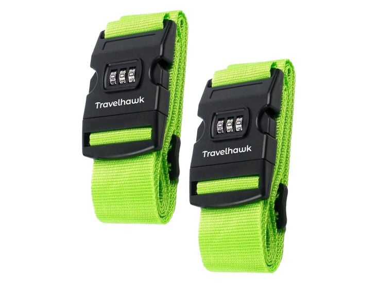 Travelhawk Green Koffergurt - Set von 2