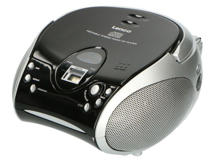 Lenco SCD-24 Tragbares FM-Radio - Black
