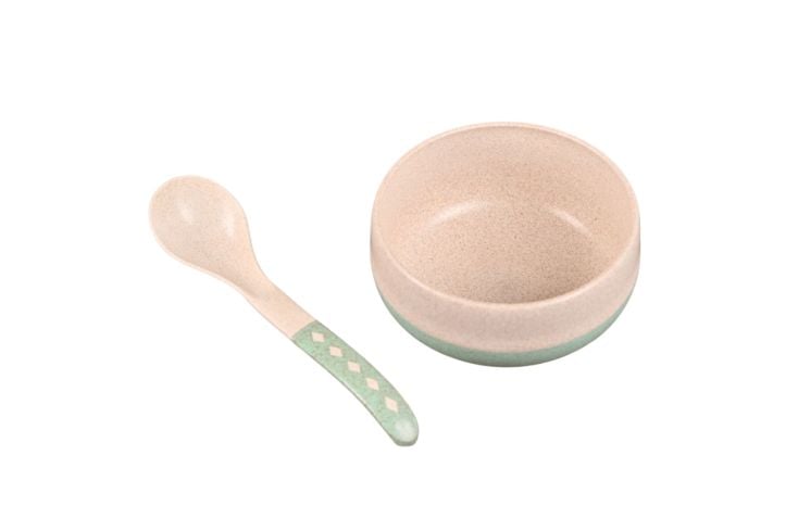 Croppie Set von 4 250 ml Suppenschüssel mit Löffel  - Celeste